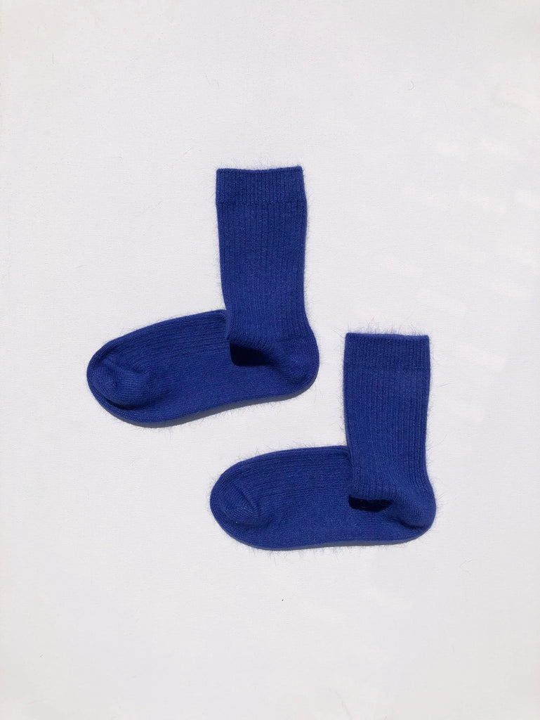 Angora Wool Socks (Blue Sapphire) by Billy Bamboo