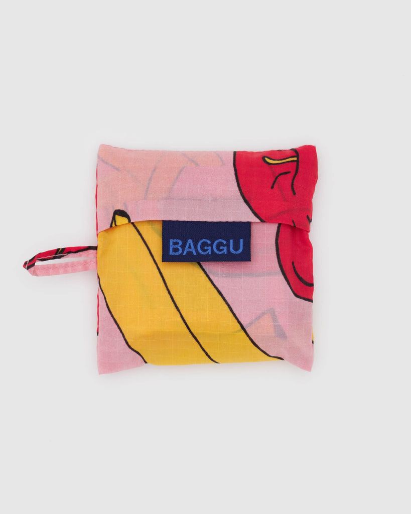 Baby Reusable Tote (Light Pink Apples Bananas) by Baggu