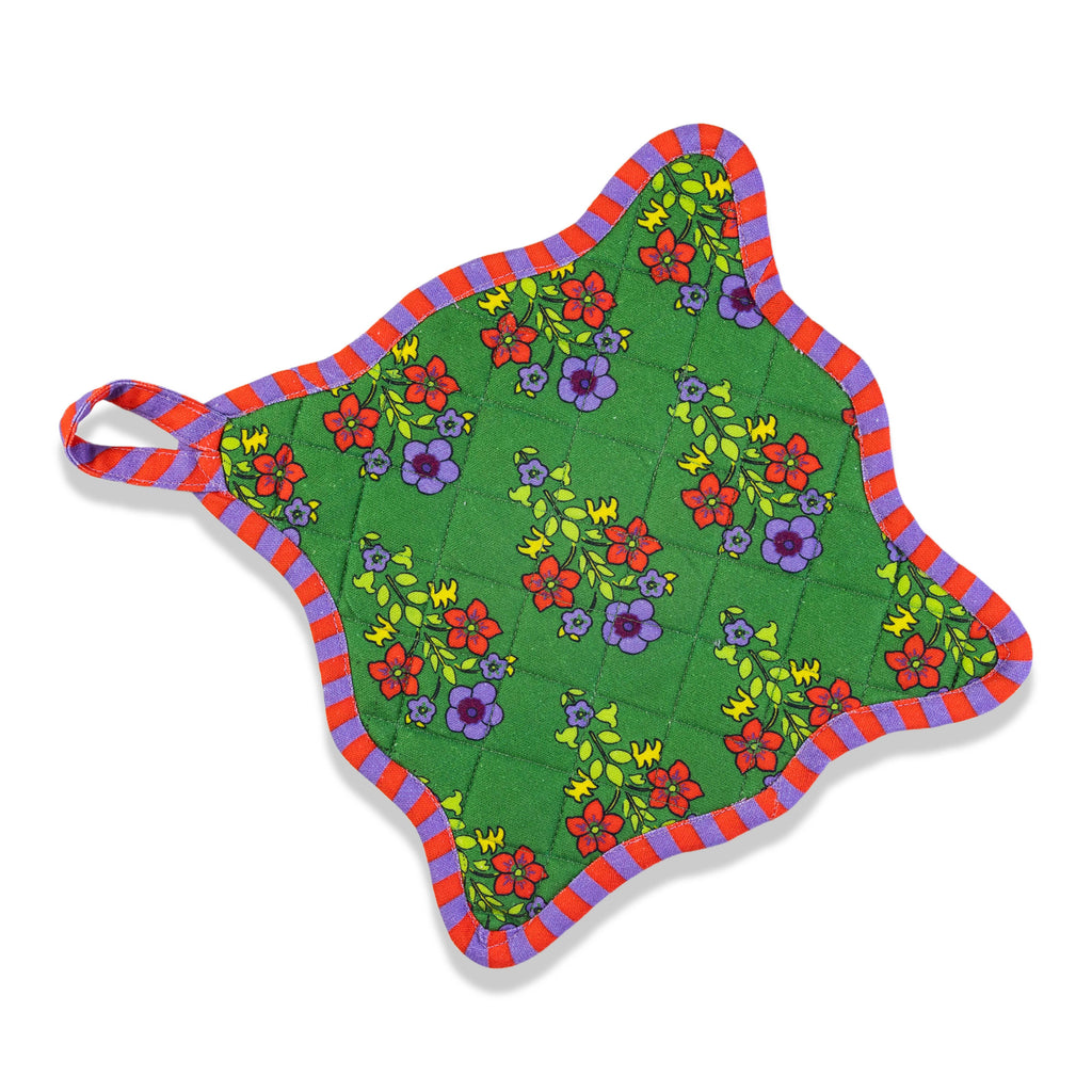 Pot Holder & Oven Mitt (Green) by Furbish Studio