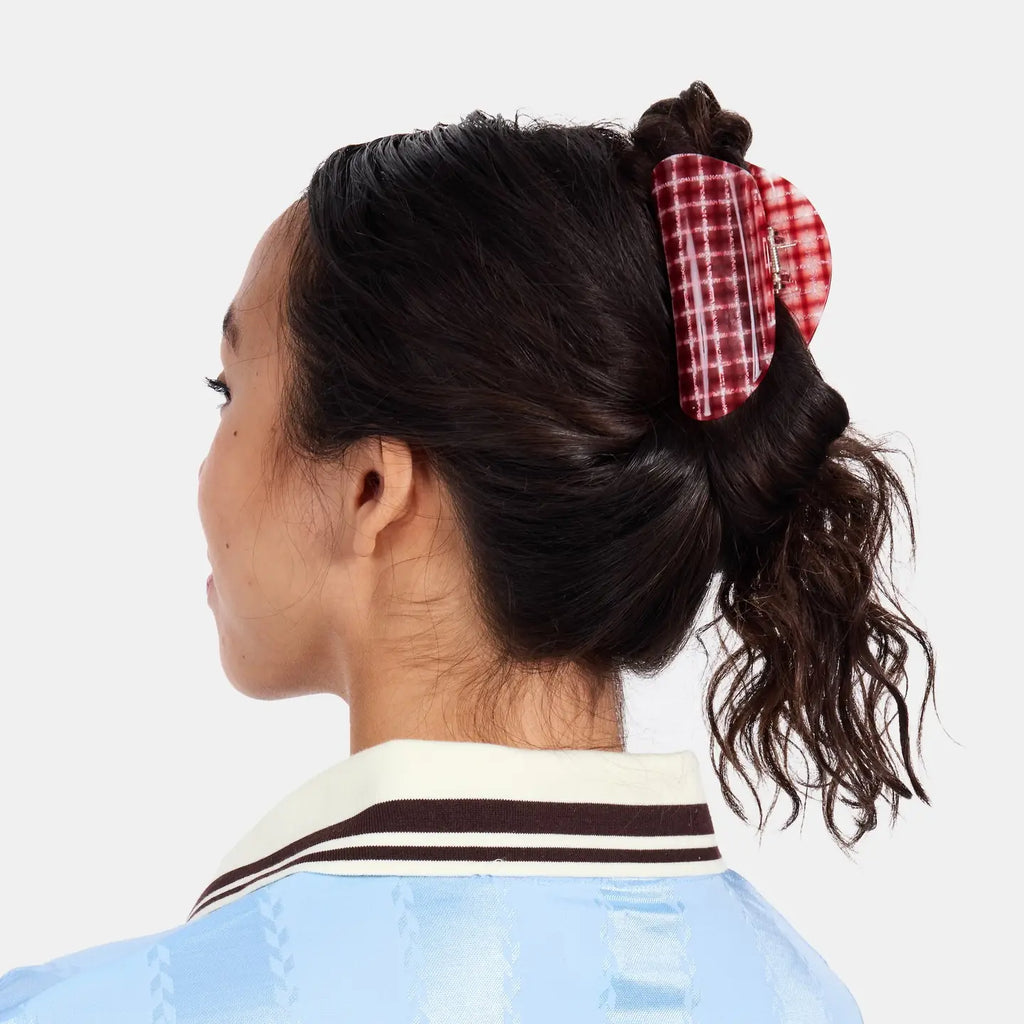 Suki Claw (Red Plaid) by The Yo Store