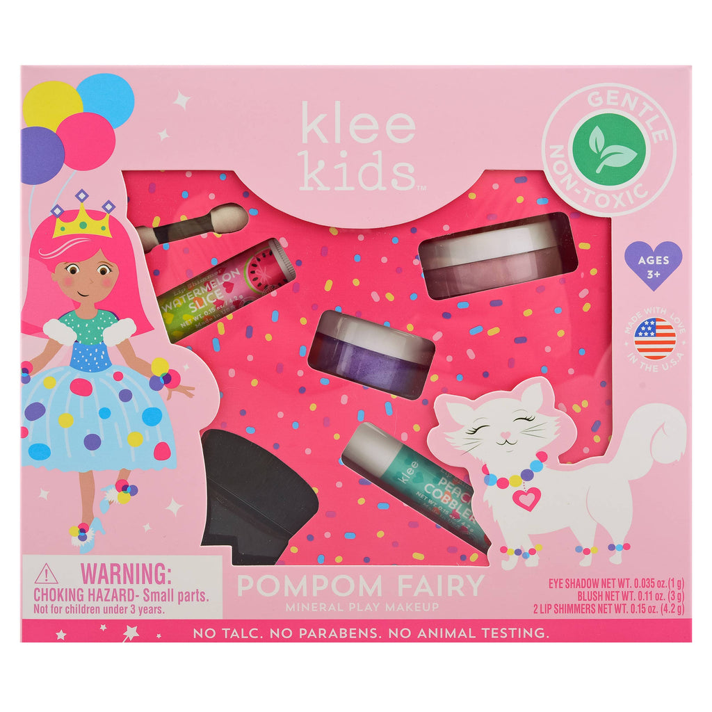 Pom Pom Fairy - Klee Kids Natural Mineral Play Makeup Kit by Klee Naturals