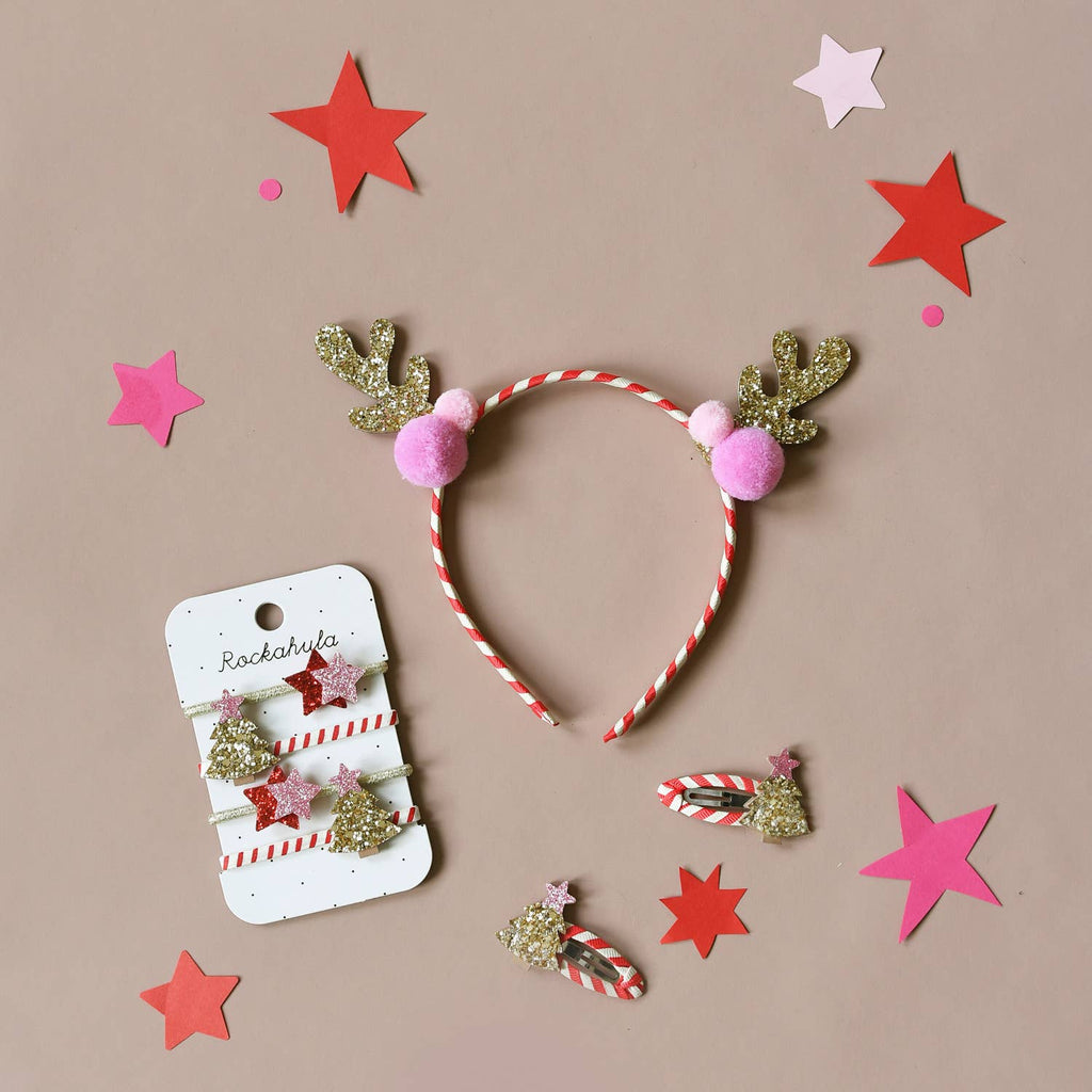 Stripy Christmas Tree Clips by Rockahula Kids US
