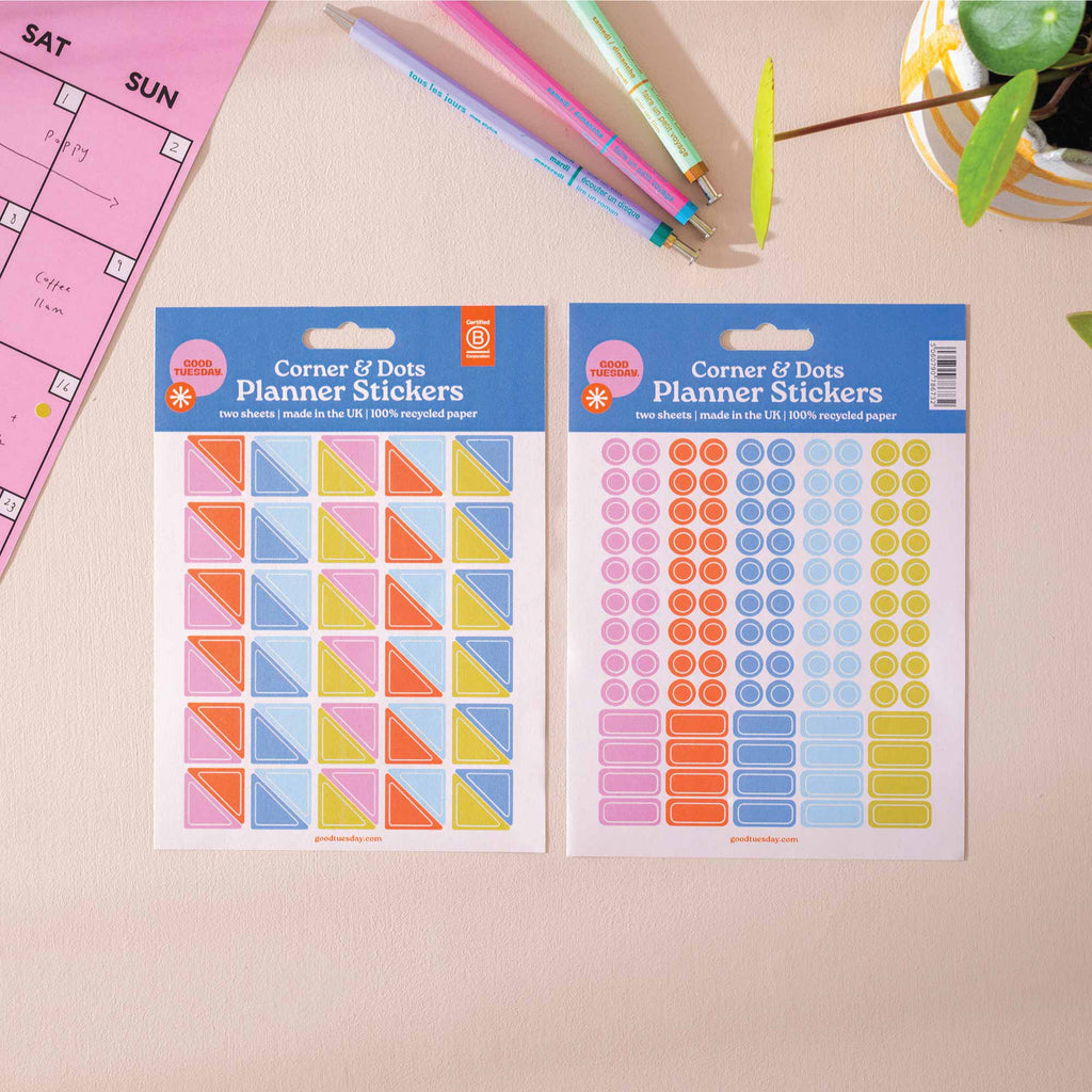 Corner & Dot Planner Stickers by Good Tuesday
