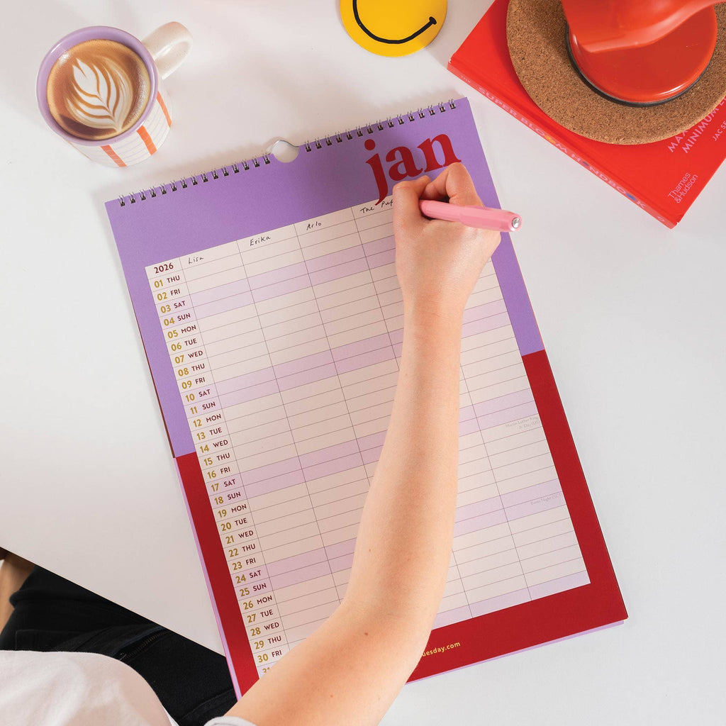 2026 A3 Family Planner Calendar by Good Tuesday