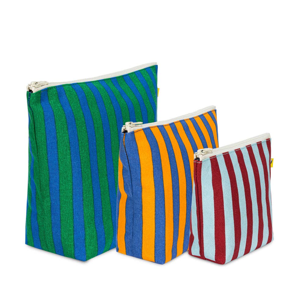 Zip Pouch Set (Awning Stripe) by Fluf