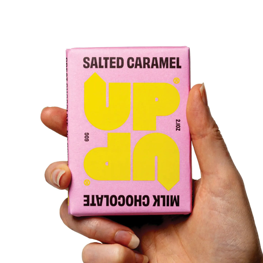 Salted Caramel Milk Chocolate Bar by Up-Up Chocolate