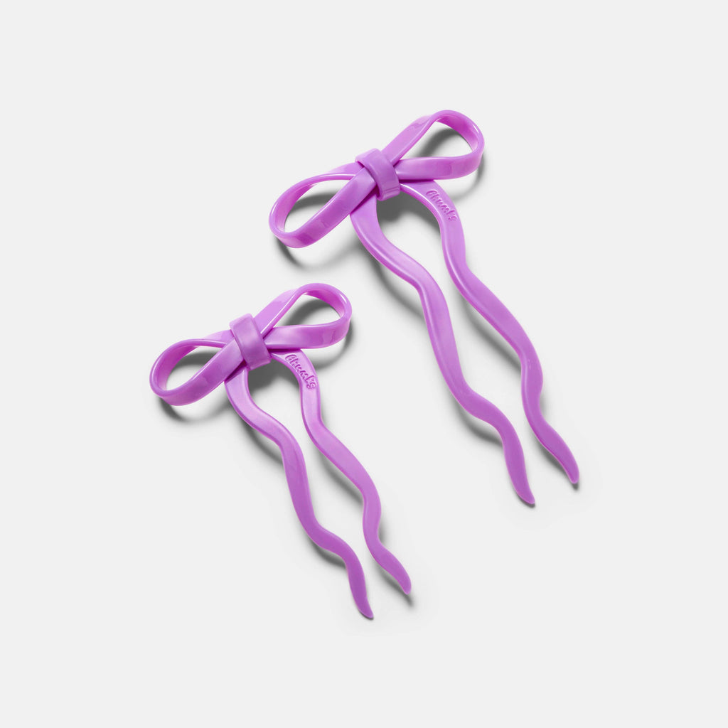 Large Bow Hairpin (Orchid) by The Yo Store