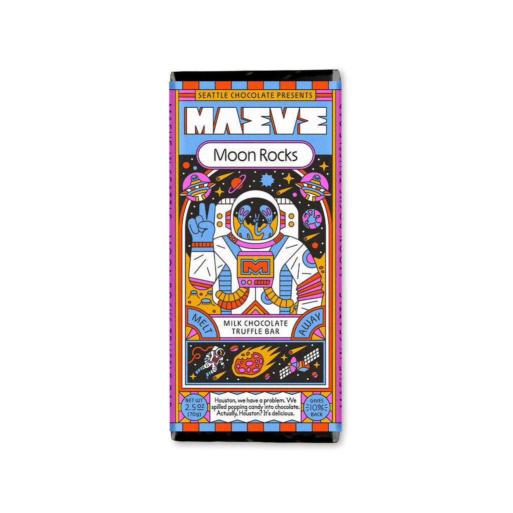 Moon Rocks Truffle Bar by Seattle Chocolate Presents Maeve