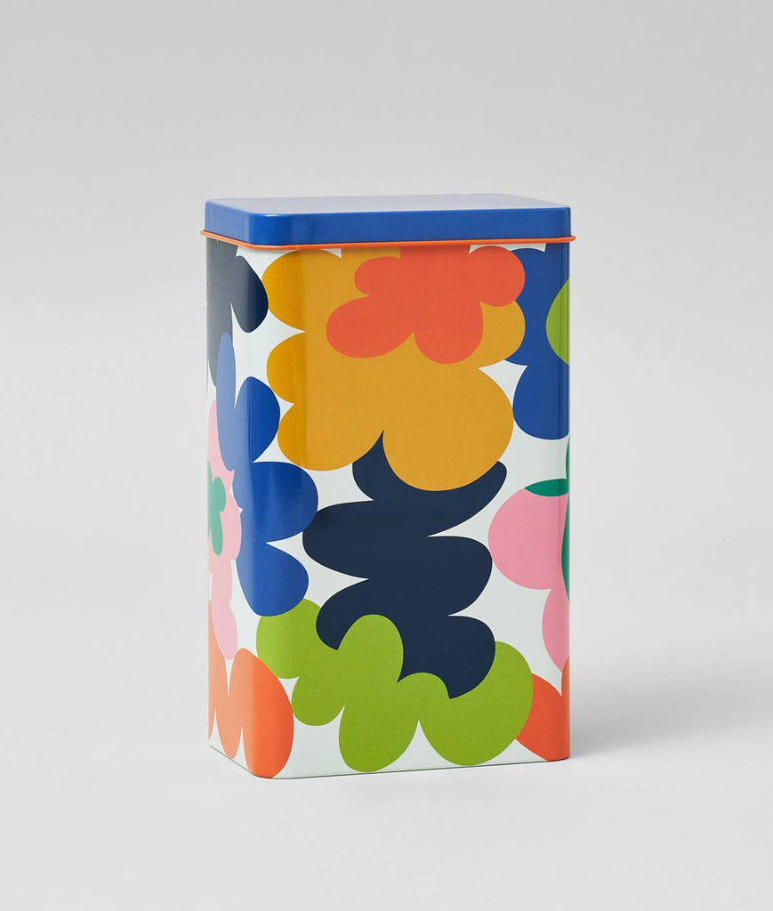 Kitchen Storage Tin (Abstract Flowers) by Wrap