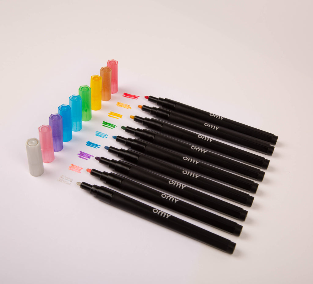 Glitter Markers Set by OMY