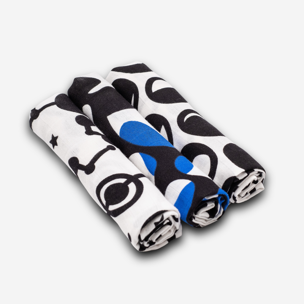 Sky Print Muslin (3 Pack) by Etta Loves USA