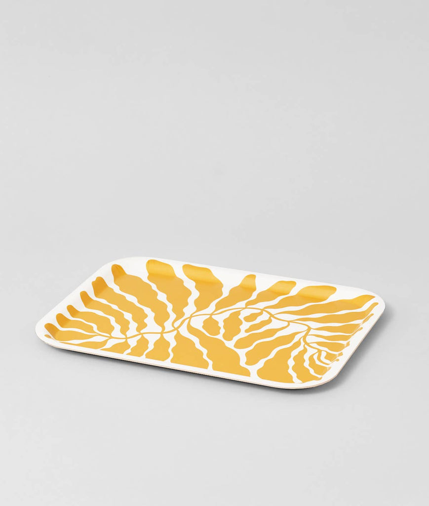 Large Rectangle Birch Serving Tray (Yellow) by Wrap