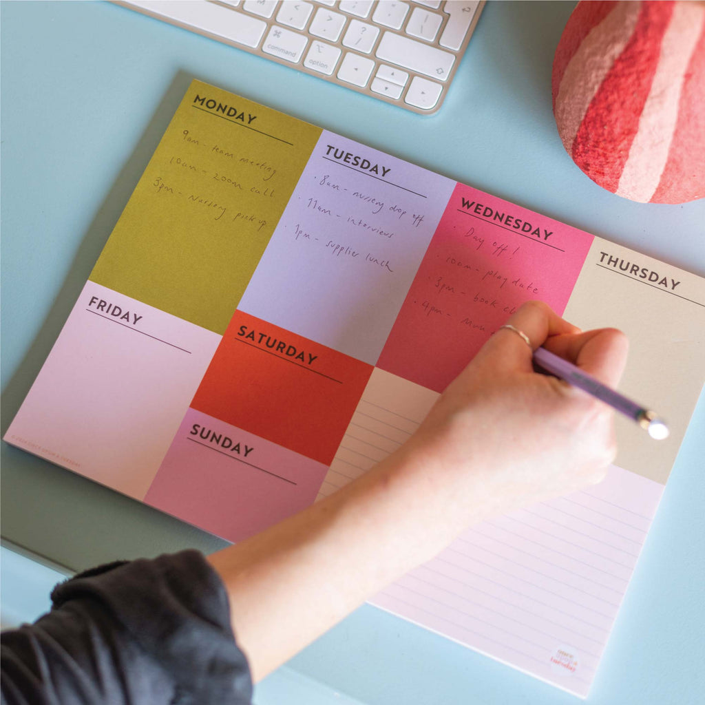 Weekly A4 Planner Pad by Good Tuesday