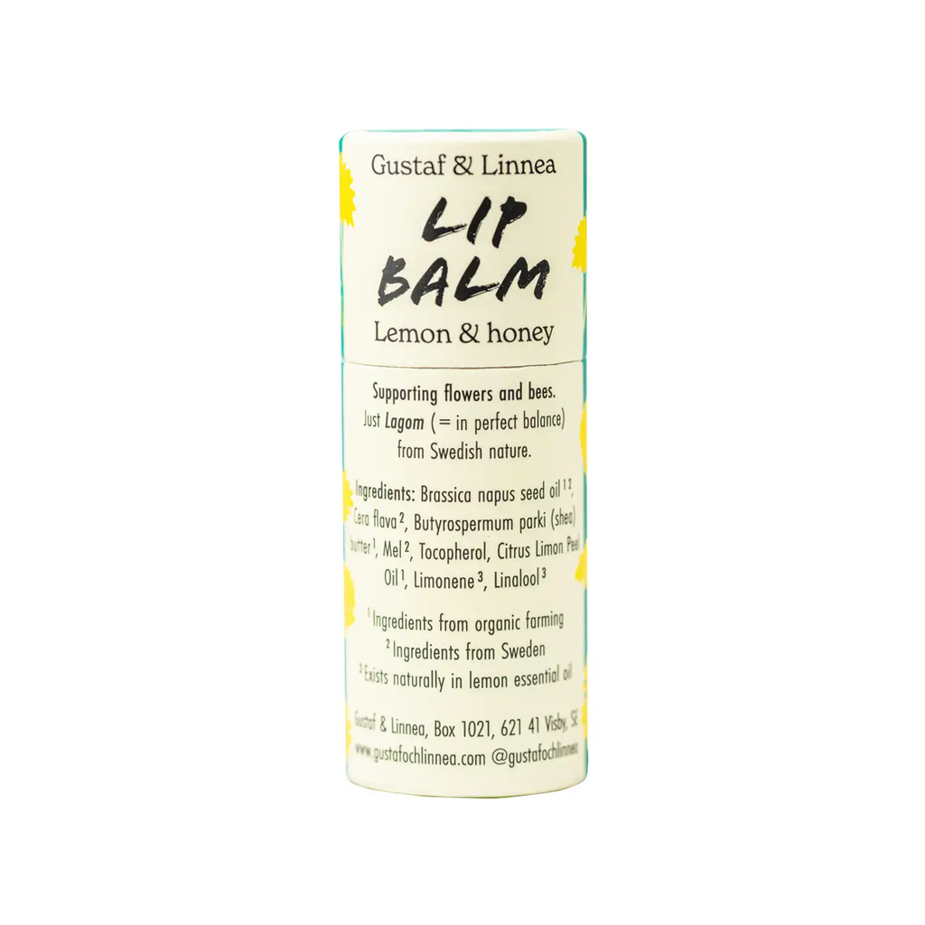 Beeswax Lip Balm (Lemon & Honey) by Gustaf och Linnea