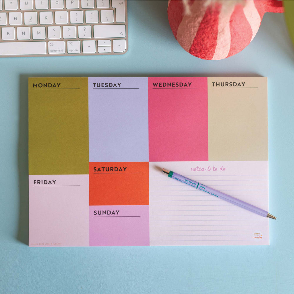 Weekly A4 Planner Pad by Good Tuesday