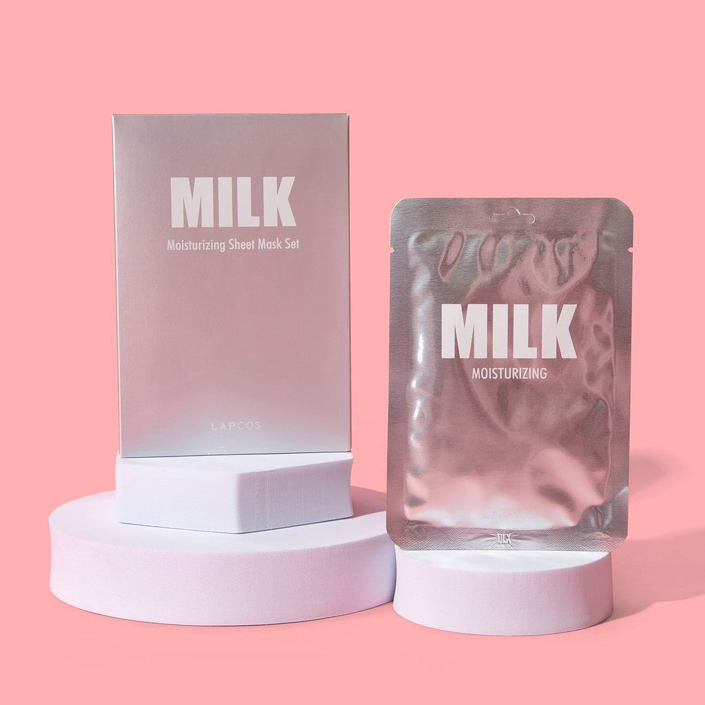 Sheet Face Mask (Milk) by LAPCOS