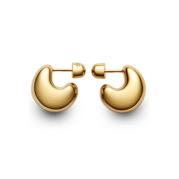 Tryvann Pillow Earrings (Gold) by Maria Black