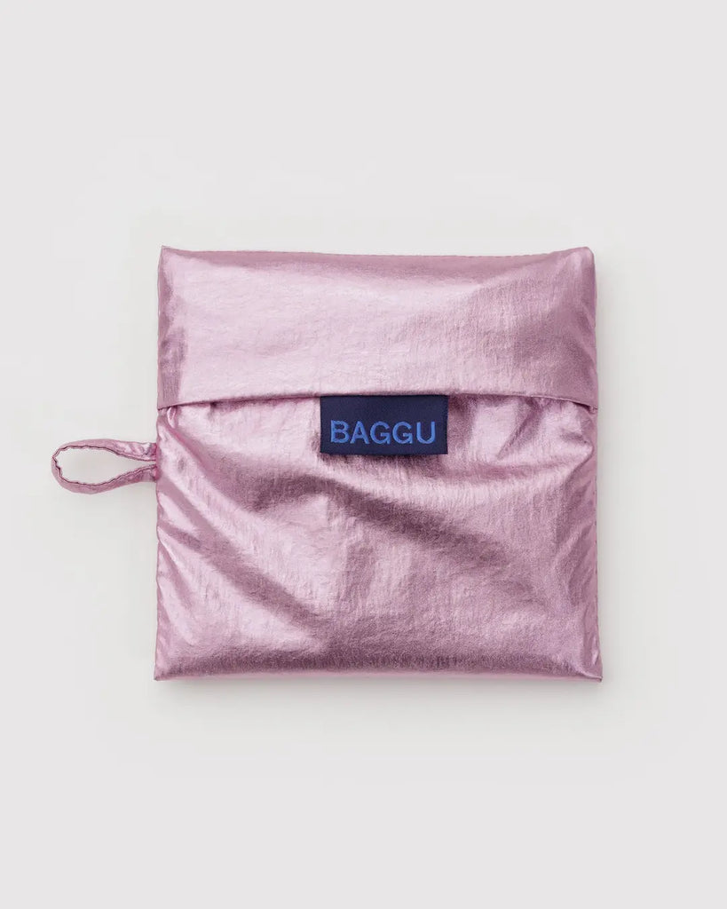 Standard Reusable Tote (Metallic Blush) by Baggu