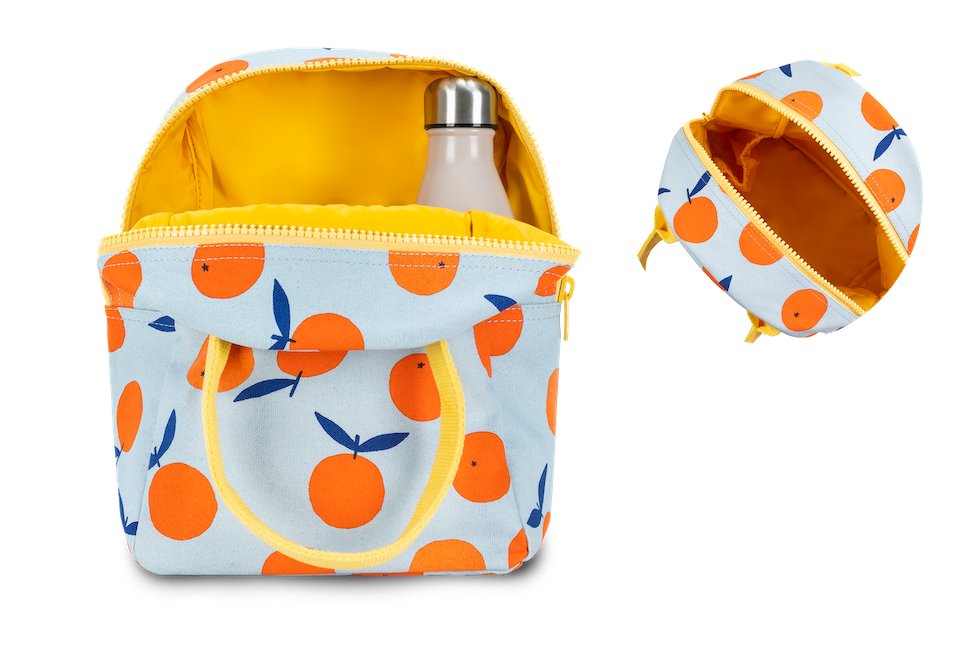 Zipper Lunch Bag (Oranges) by Fluf