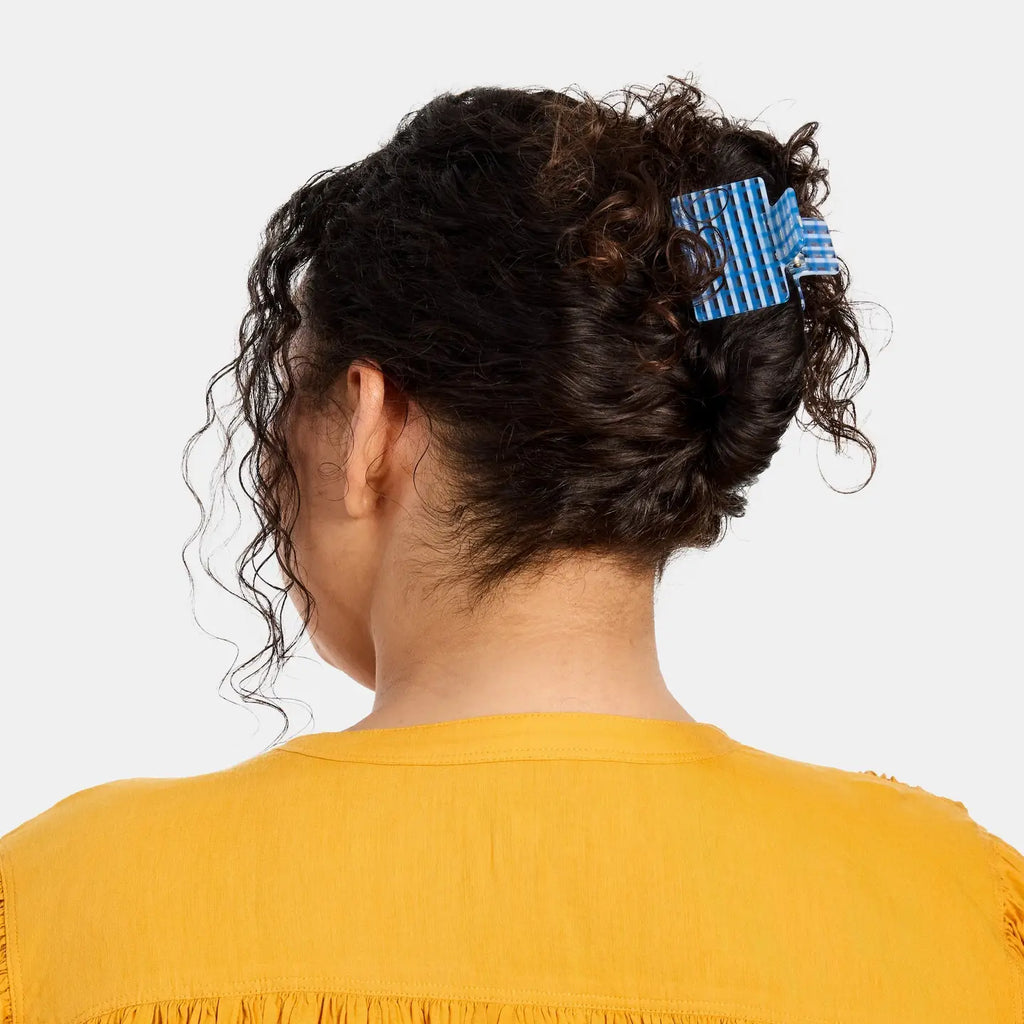 Midi Box Claw (Blue Lattice) by The Yo Store