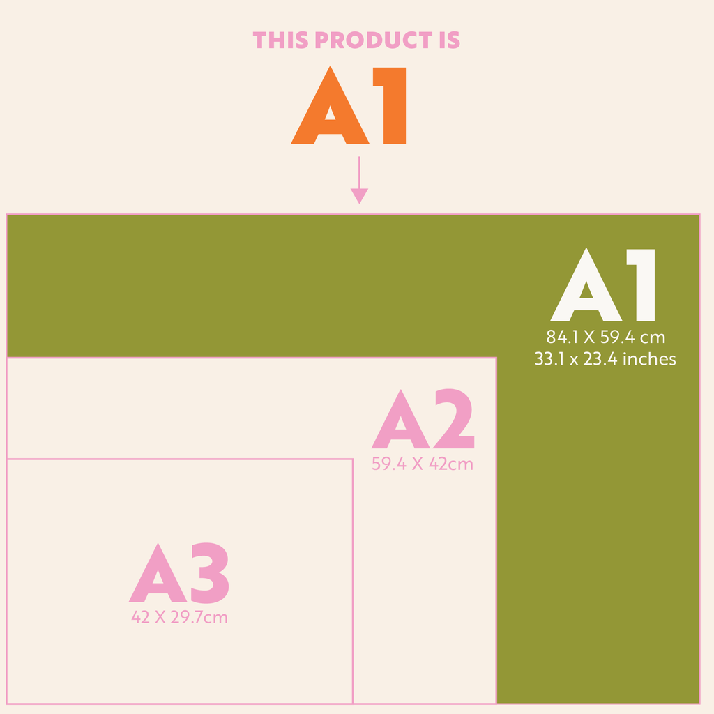 2026 A1 Wall Planner (Grid) by Good Tuesday
