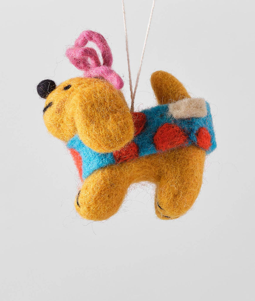 Hanging Felt Ornament (Fifi) by Wrap