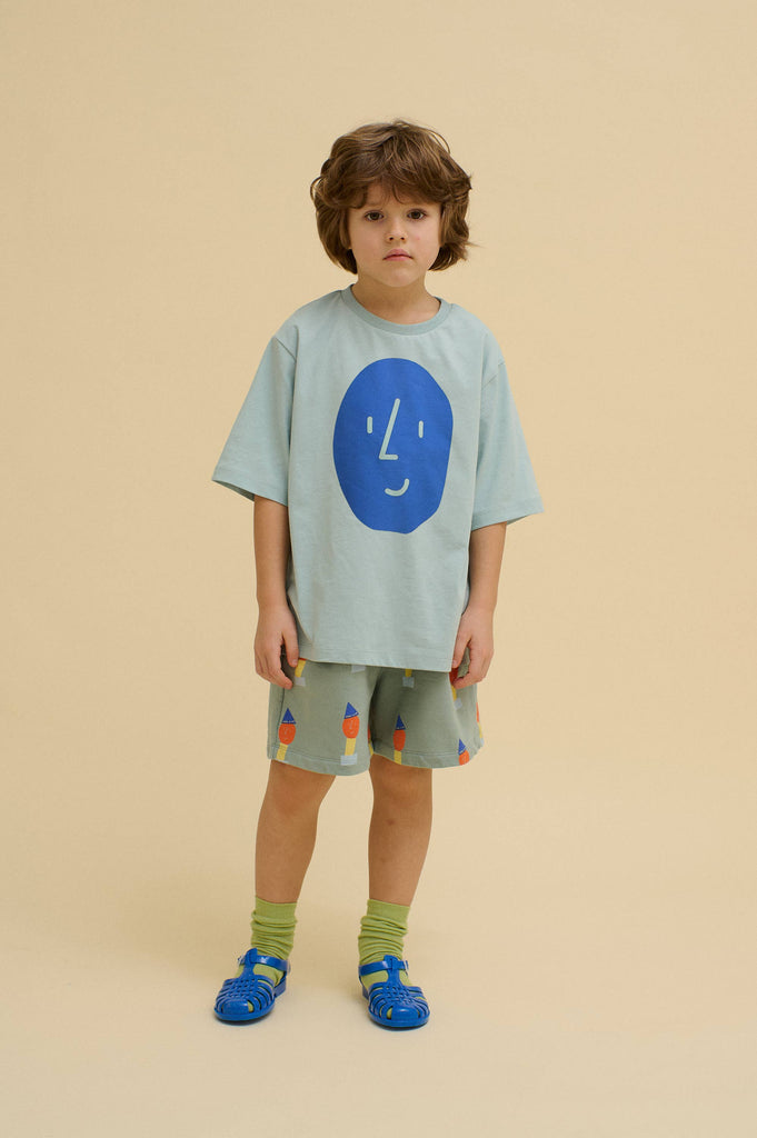 ORGANIC COTTON POTATO TEE (Blue) by OXOX CLUB