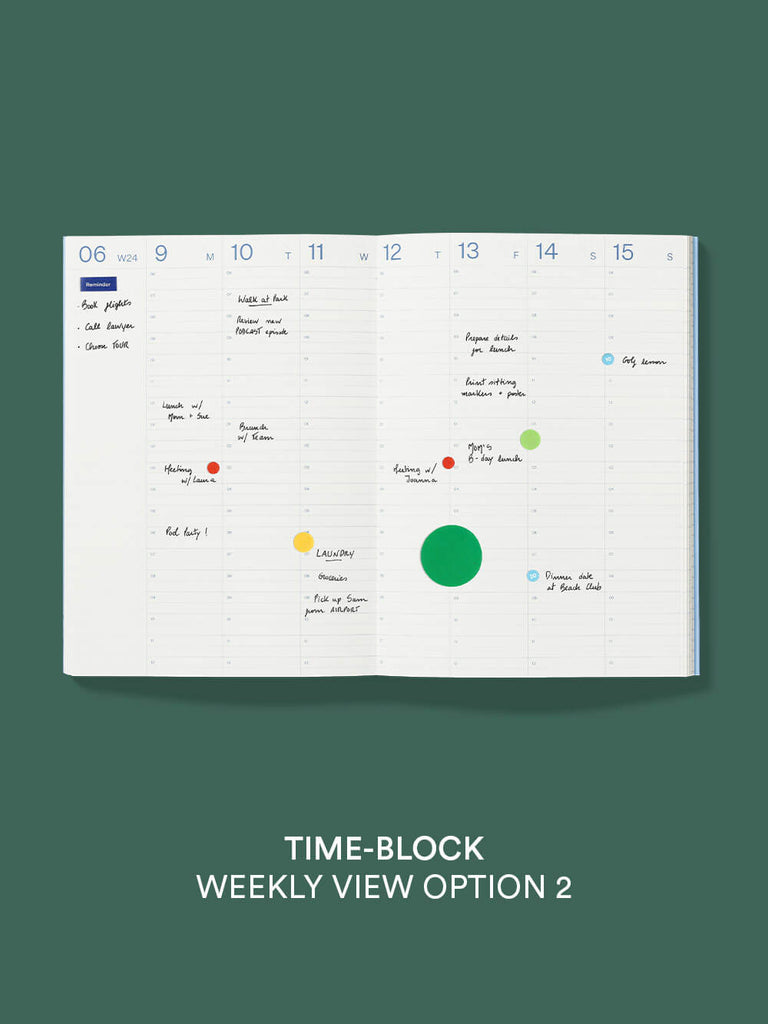 2025 Time-Block Planner (Powder Blue) by The Yo Store