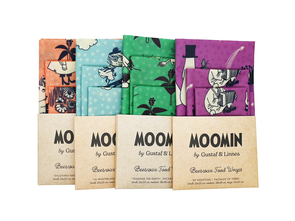 3-Piece Moomin Beeswax Cloth (Tending The Earth) by Gustaf och Linnea