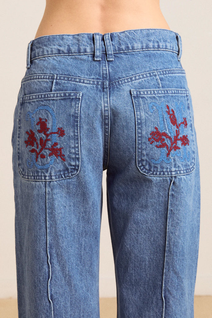 Sylvie Jeans (Bayou Wash) by Damson Madder