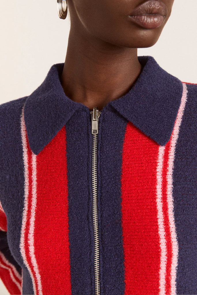Bibi Boxy Merino Wool Reversible Cardigan by Damson Madder