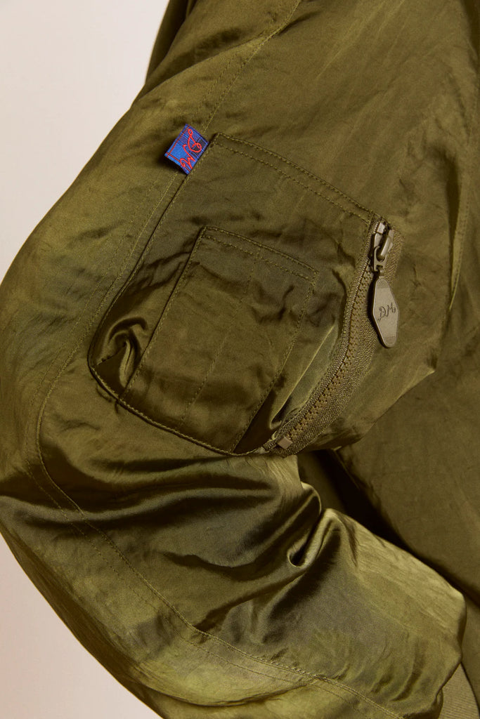 Joanie Bomber Jacket (Olive) by Damson Madder