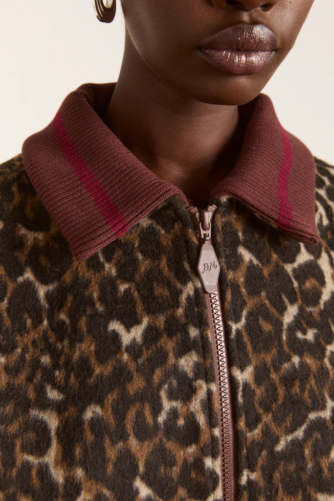 Pixie Bomber Jacket (Leopard) by Damson Madder