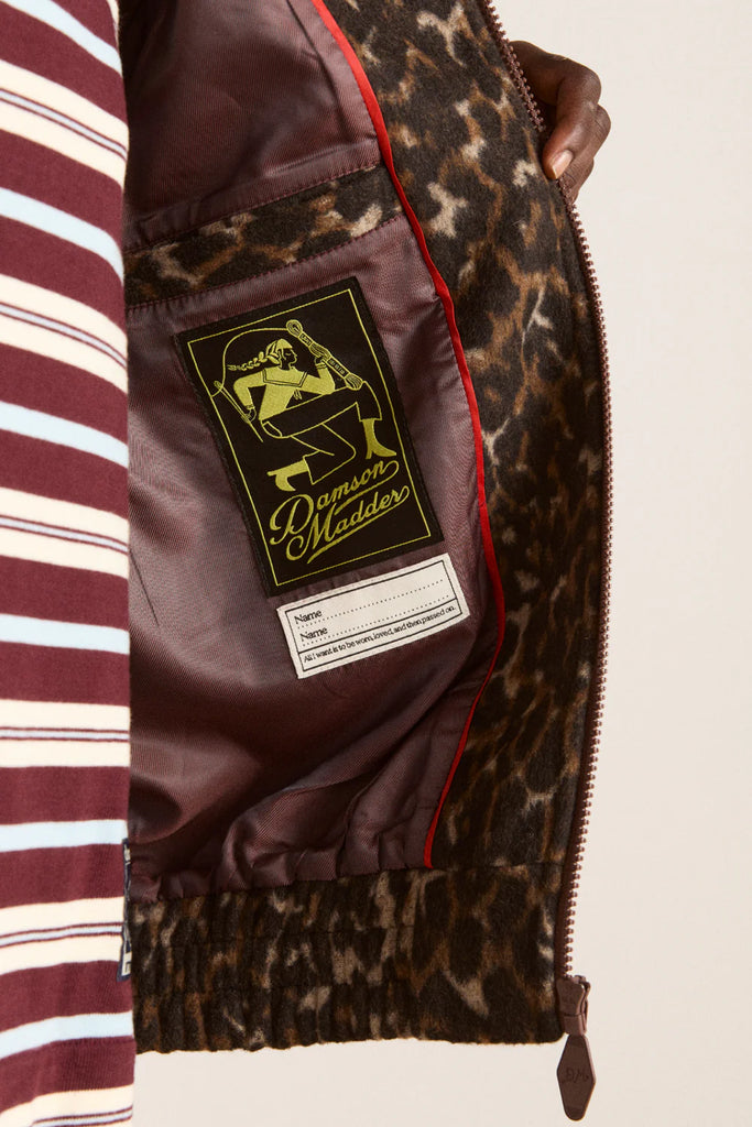 Pixie Bomber Jacket (Leopard) by Damson Madder