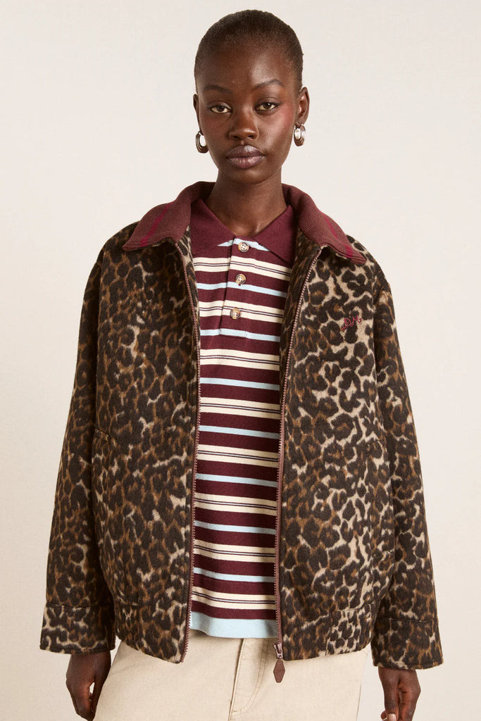 Pixie Bomber Jacket (Leopard) by Damson Madder