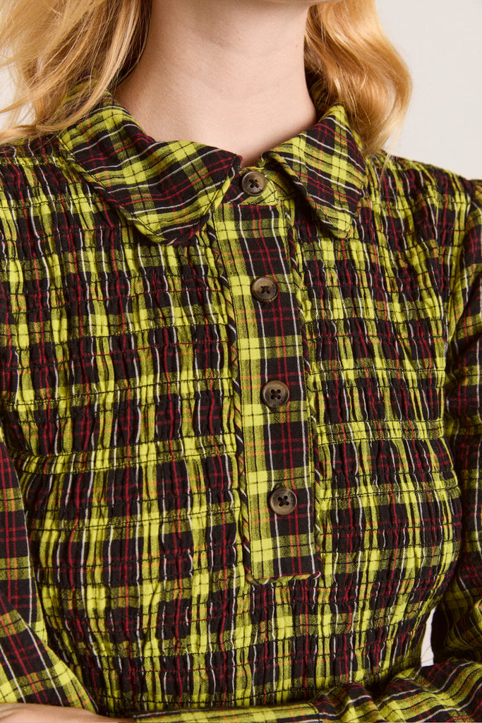 Hazel Midi Dress (Bold Yellow) by Damson Madder