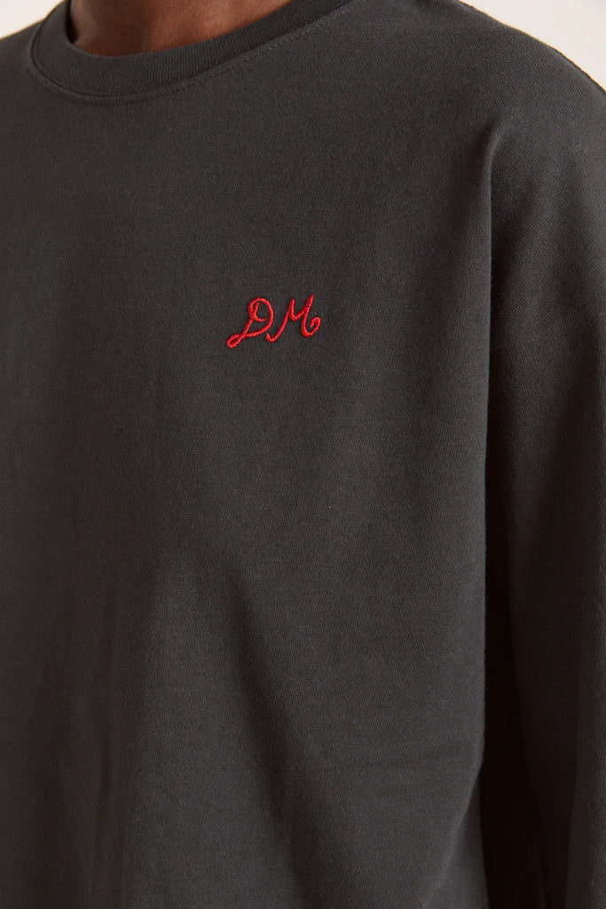 Winter Solstice Long Sleeve Tee (Charcoal) by Damson Madder