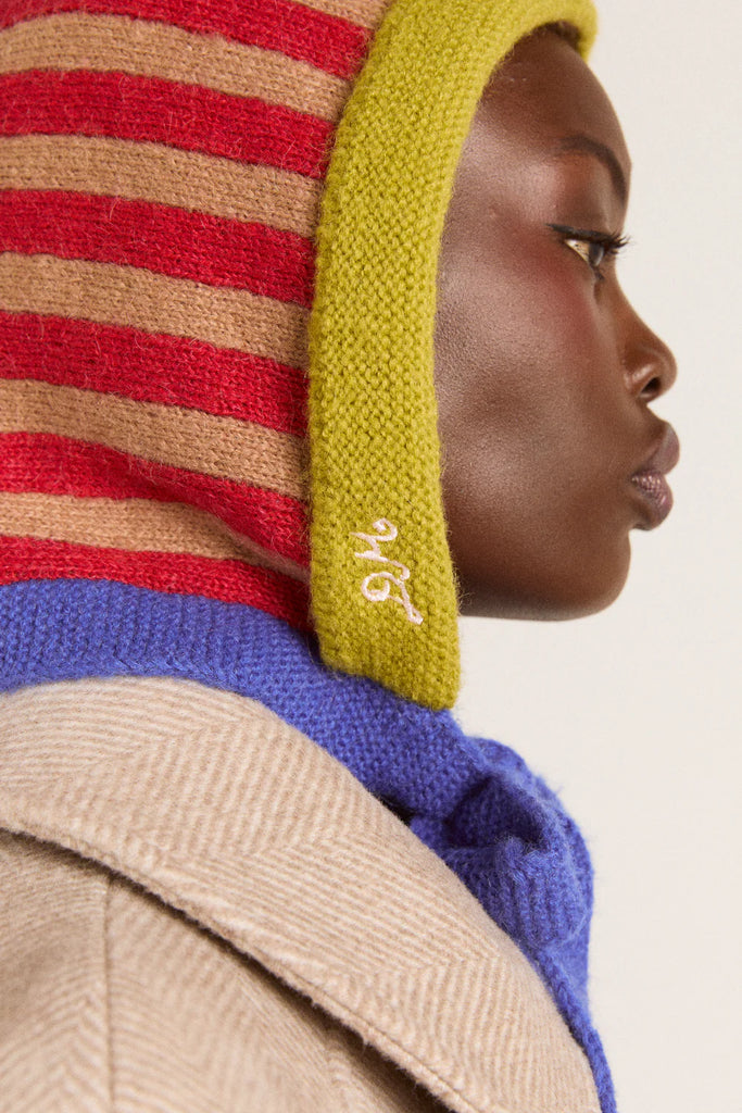Color Block Striped Bonnet by Damson Madder
