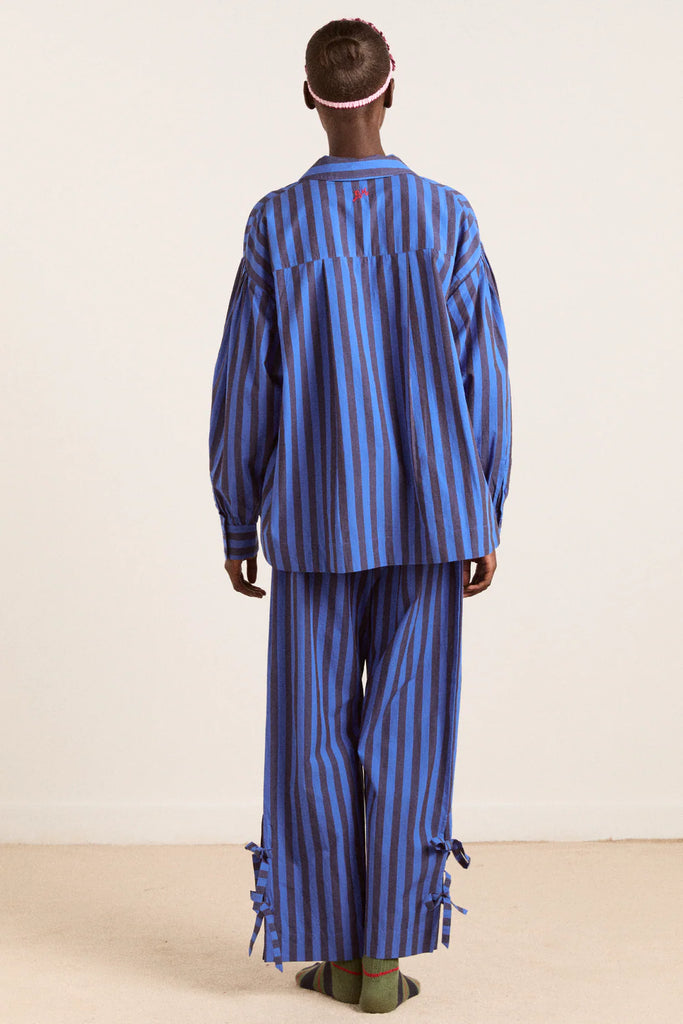 Floki PJ Set (Blue Stripe) by Damson Madder