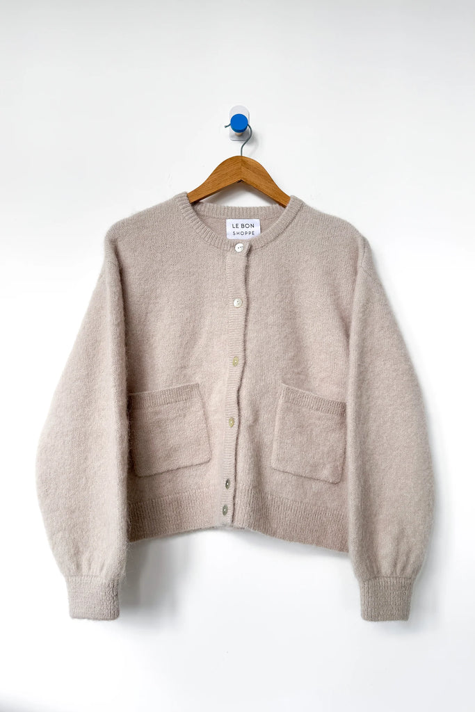 Amélie Alpaca Cardigan (Smoke) by Le Bon Shoppe