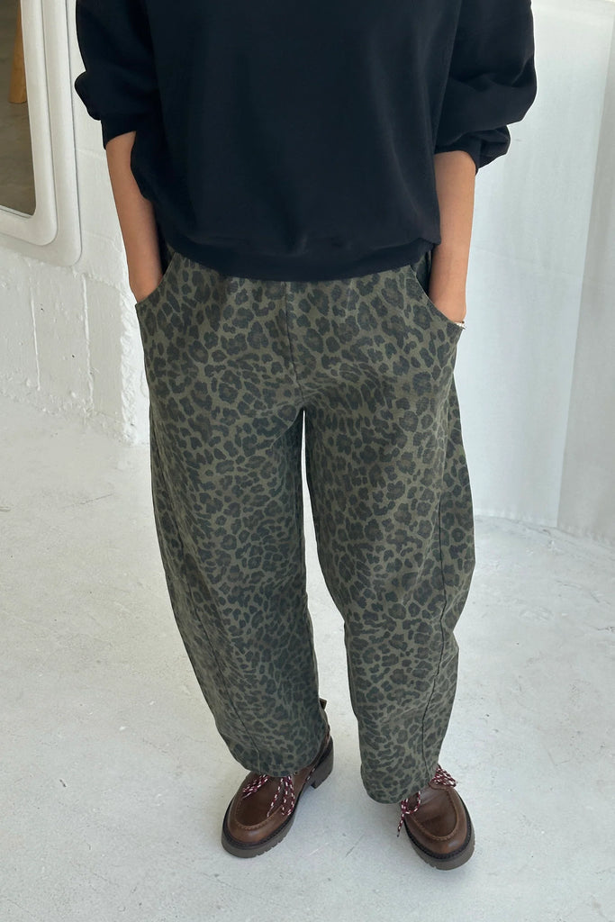 Arc Pants (Fern Leopard) by Le Bon Shoppe