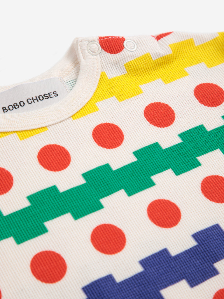 Geometric Waffle Tee (Baby) by Bobo Choses