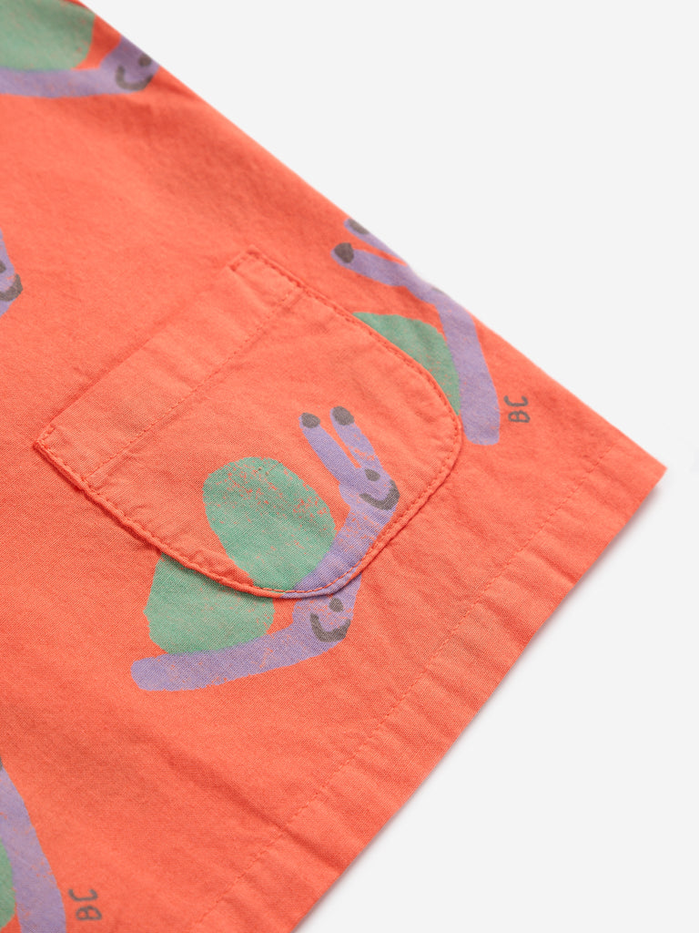 Funny Snail Woven Blouse (Baby) by Bobo Choses