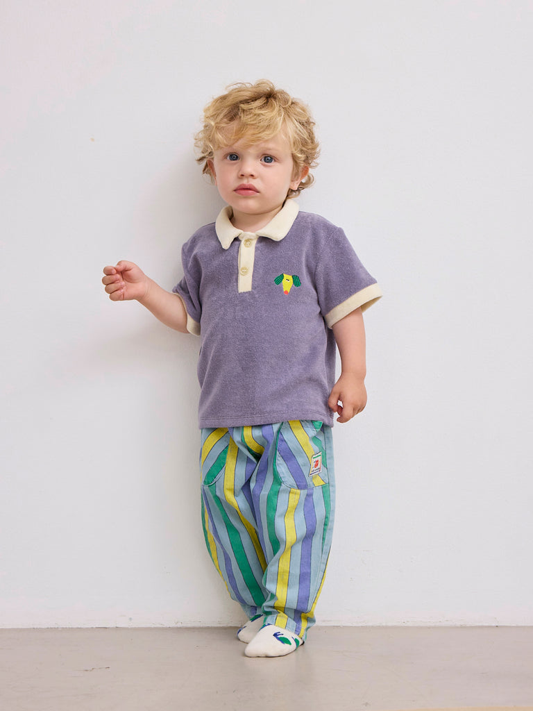 Multicolor Stripes Denim Pants (Baby) by Bobo Choses