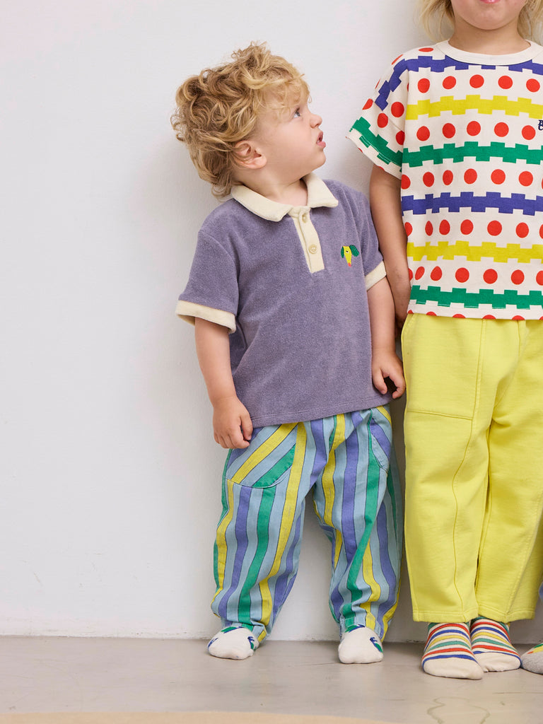 Multicolor Stripes Denim Pants (Baby) by Bobo Choses