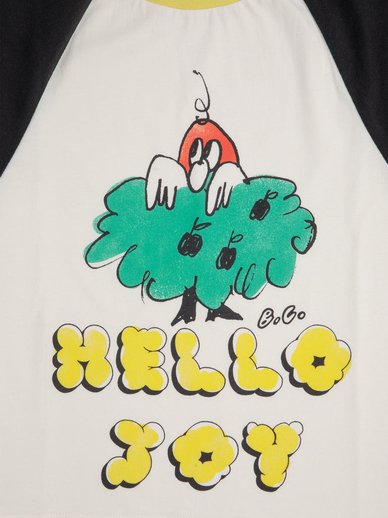 Hello Joy Ranglan Sleeve Tee (Kids) by Bobo Choses