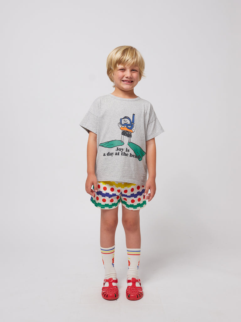 Geometric Waffle Shorts (Kids) by Bobo Choses