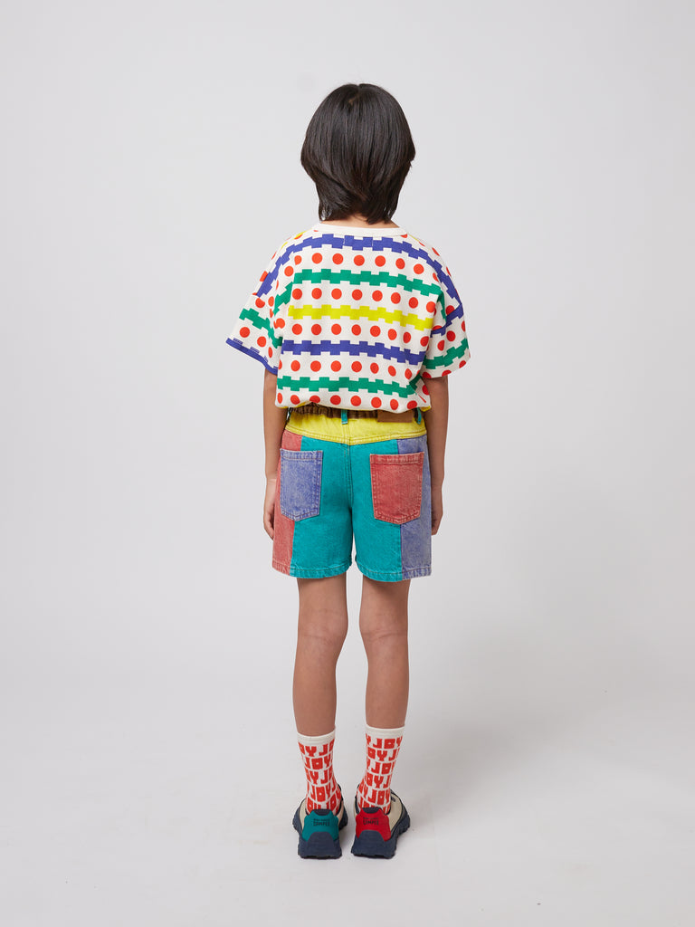 Geometric Waffle Tee (Kids) by Bobo Choses