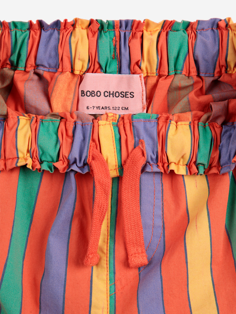 Multicolor Stripes Woven Pants (Kids) by Bobo Choses