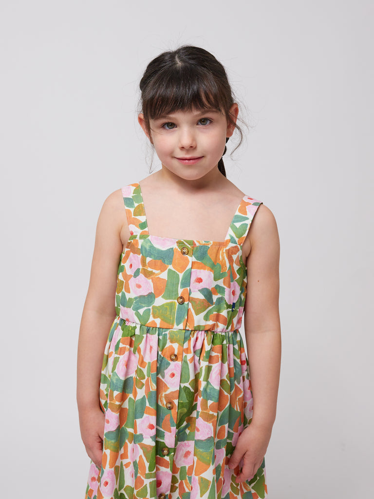 Floral Strap Dress (Kids) by Bobo Choses